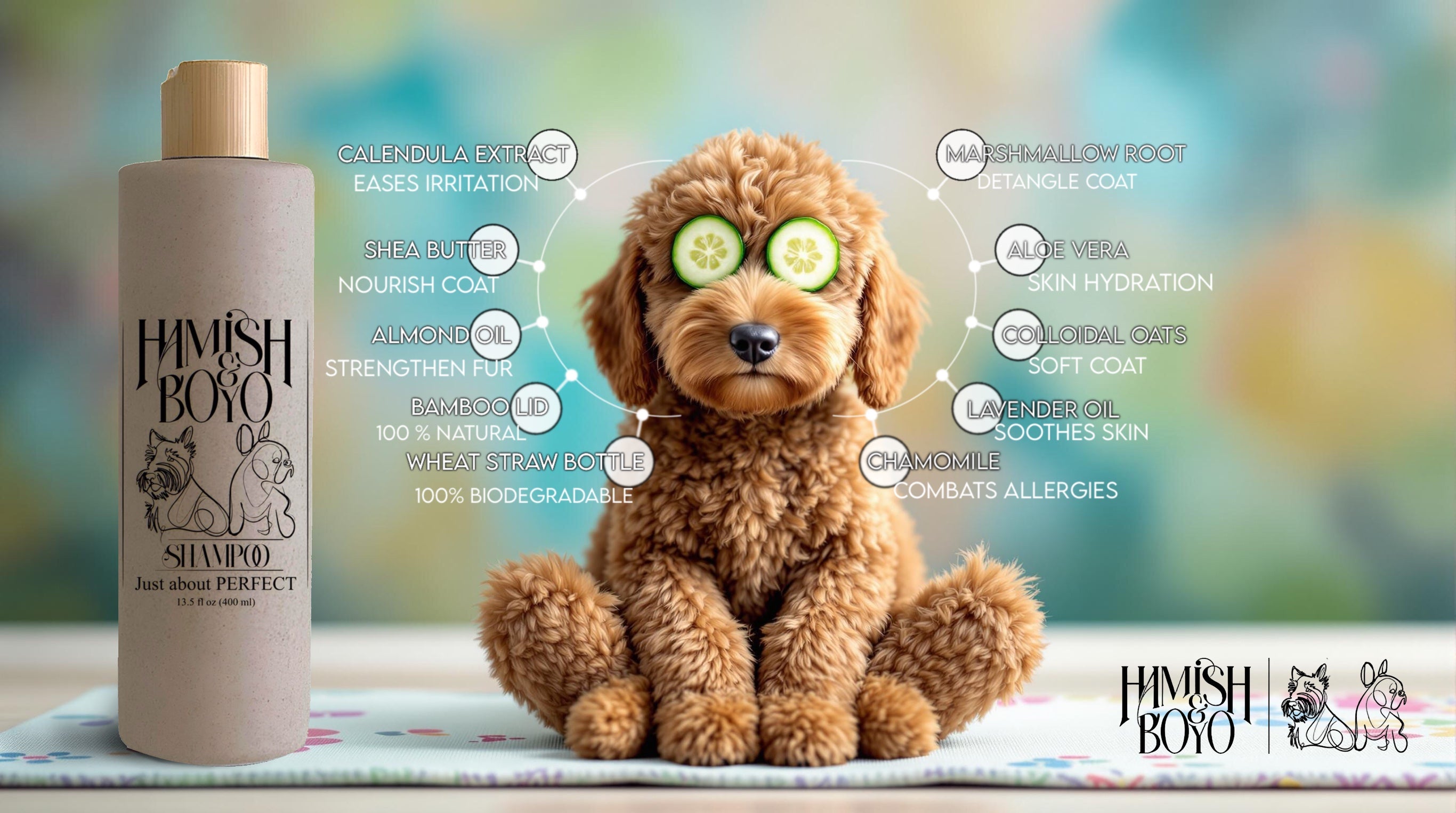 Hamish & Boyo dog care coat product page